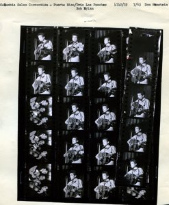 Bob Dylan contact sheet